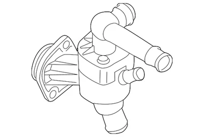 Carcasa termostato original Volkswagen Passat 2012-2014 03L-121-111-Q Foto 1 de 3