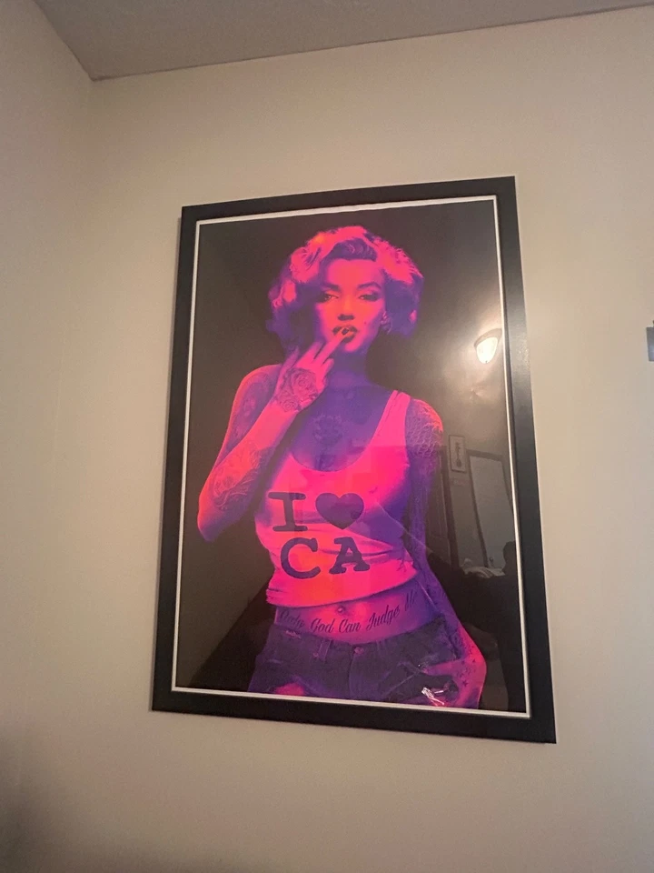 Arte de pared vibrante de Marilyn Monroe Foto 1 de 1