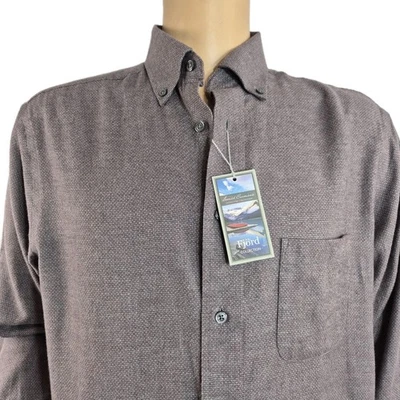 Daniel Cremieux Signature Men's Long-Sleeve Button Up Shirt Size M  Plum Gray 49 - Image 1 of 4