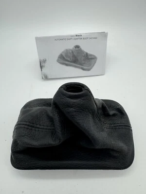 Bota de cambio BMW Stick cuero negro 2006 X5 pieza de repuesto Foto 1 de 4