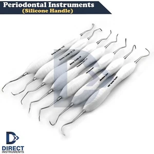 Universal Parodontal Instrumente Scaling Scaler Gracey Küretten 7er Set - Bild 1 von 8