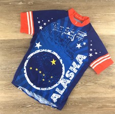 Scudo Men’s Blue Short Sleeve Cycling Jersey Alaska