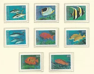 1995/1996 Tropical Fish Set of 9 Complete MUH/MNH as Issued - Picture 1 of 2