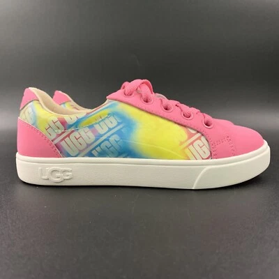 UGG KIDS ZILO CHROMATIC SNEAKER SHOES SIZE 13K PINK LACE UP LOGO LITTLE KIDS - Image 1 of 4