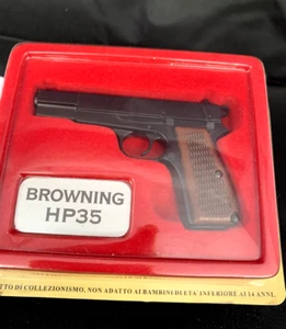 BROWNING HP35 PISTOL MINIATURE TOY METAL VINTAGE PISTOLA NEW - Picture 1 of 7