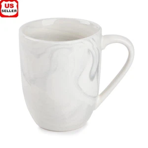 Taza de café de gres gris mármol microondas apta para lavavajillas elegante utilidad 15 oz - Imagen 1 de 7