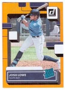 2022 Panini Donruss Rated Rookie Orange RC #55 Josh Lowe - Tampa Bay Rays - Bild 1 von 3