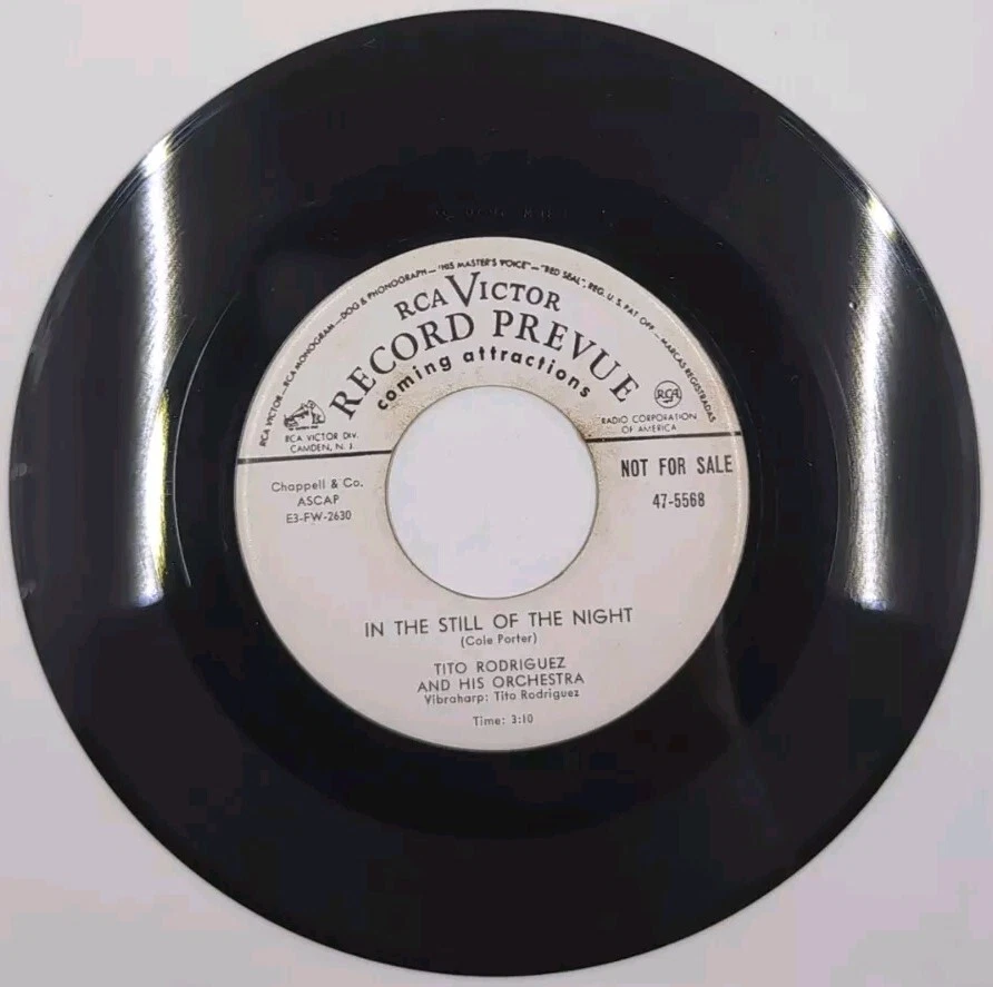 Tito Rodriguez 7" Vinyl Album Promo OH MY PA-PA In The Still Of The Night RCA EX - Image 1 of 2