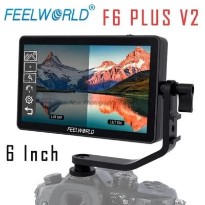 Feelworld F6 PLUS V2 Monitor 5.5" Touch Screen 3D LUT 4K HDMI Video Camera DSLR - Image 1 of 4