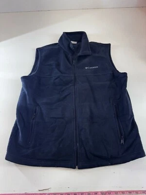 Chaleco SUÉTER Columbia Gris Carbón Polar con Cremallera Grande L  Foto 1 de 4