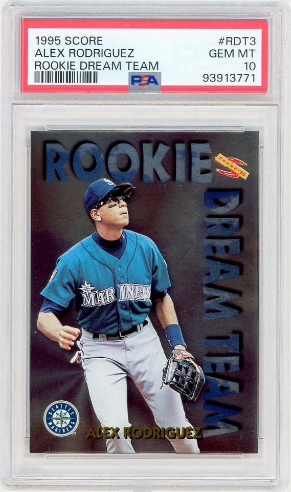 1995 Score Rookie Dream Team #RDT3 Alex Rodriguez / GEM MINT PSA 10 *3771 - Image 1 of 1