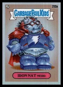 Garbage Pail Kids 2022 cromo serie 5 refractor 212b hierro Nat Nerd - Imagen 1 de 2