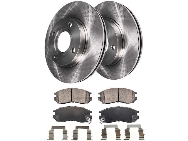 Front Brake Pad and Rotor Kit fits Mitsubishi Galant 1989-1997 48VVSS - Image 1 of 1
