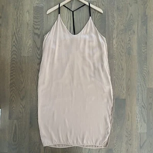 Lunya Washable Silk Slip Dress Light Otium Tan and Immersed Black Extra Large - Bild 1 von 10