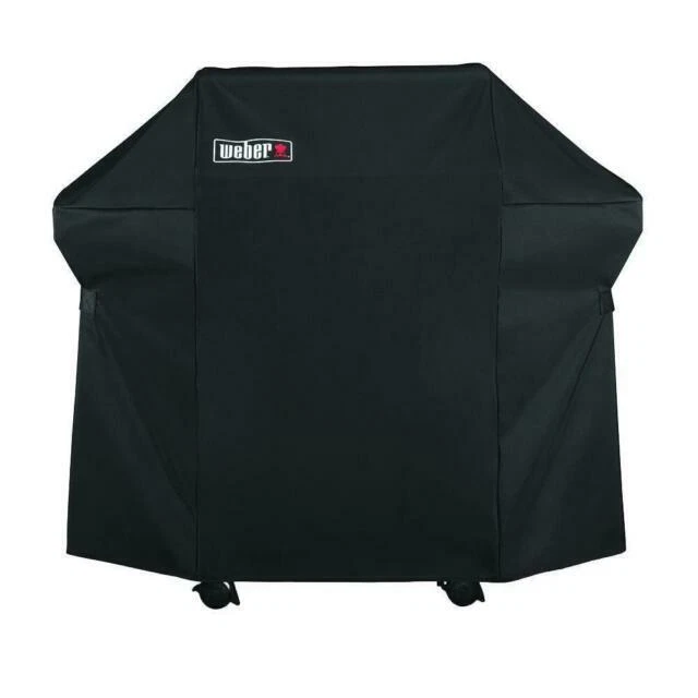 Weber 7106 Grill Cover with Storage Bag For Spirit 220 and 300 Series Gas Grills - Black