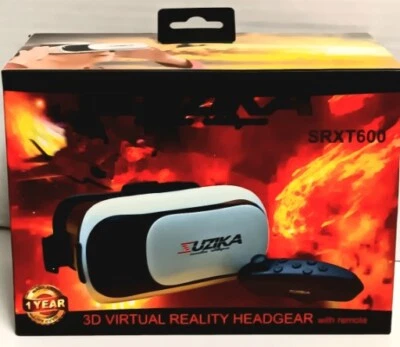 SUZIKA 3D Virtual Reality HeadGear/ Remote Control SRXT600  NEW - Image 1 of 4