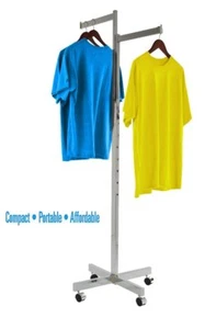 Only Hangers Commercial 2-Way Heavy Duty Straight Arms with "X" Style Base - Picture 1 of 3