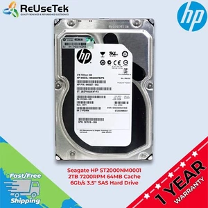 Seagate HP ST2000NM0001 2TB 7200RPM 64MB Cache 6Gb/s 3.5" SAS Server Hard Drive - Afbeelding 1 van 16
