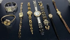VTG Lot Ladies Wrist Watch For Parts Or Not Working Liz Claiborne Relic Timex - Picture 1 of 16