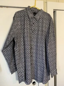 Big Men’s Sahara Club Black Long Sleeve Shirt Size 5XL - Picture 1 of 2