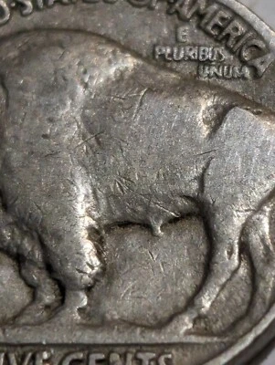 Error Coins 1930 Doubled Reverse Buffalo Nickel, Doubled Penis - Image 1 of 4
