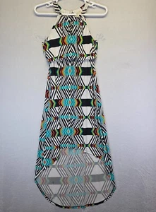 Emma and Michele Dress Womens S Keyhole Halter Neck Geometric Western Festival - Picture 1 of 13