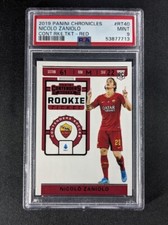 2019-20 Panini Chronicles Contenders NICOLO ZANIOLO Rookie Ticket Red Roma PSA 9