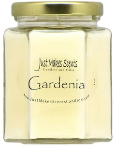Gardenia Candle New Hexagon Jar by Just Makes Scents - Picture 1 of 4