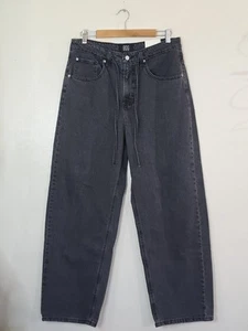 BDG Bella Baggy Jeans Womens Sz 31 Black Wash Denim Urban Outfitters Drawstring - Picture 1 of 12