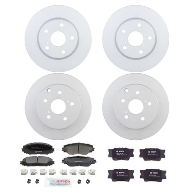 Kit de pastillas de freno y rotor de cerámica Bosch QuietCast para 06-18 Toyota RAV4 Lexus Foto 1 de 4