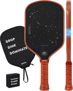 Pro Pickleball-Paddle 16mm, T700 Carbon Fiber Textured Surface Black - Bild 1 von 6