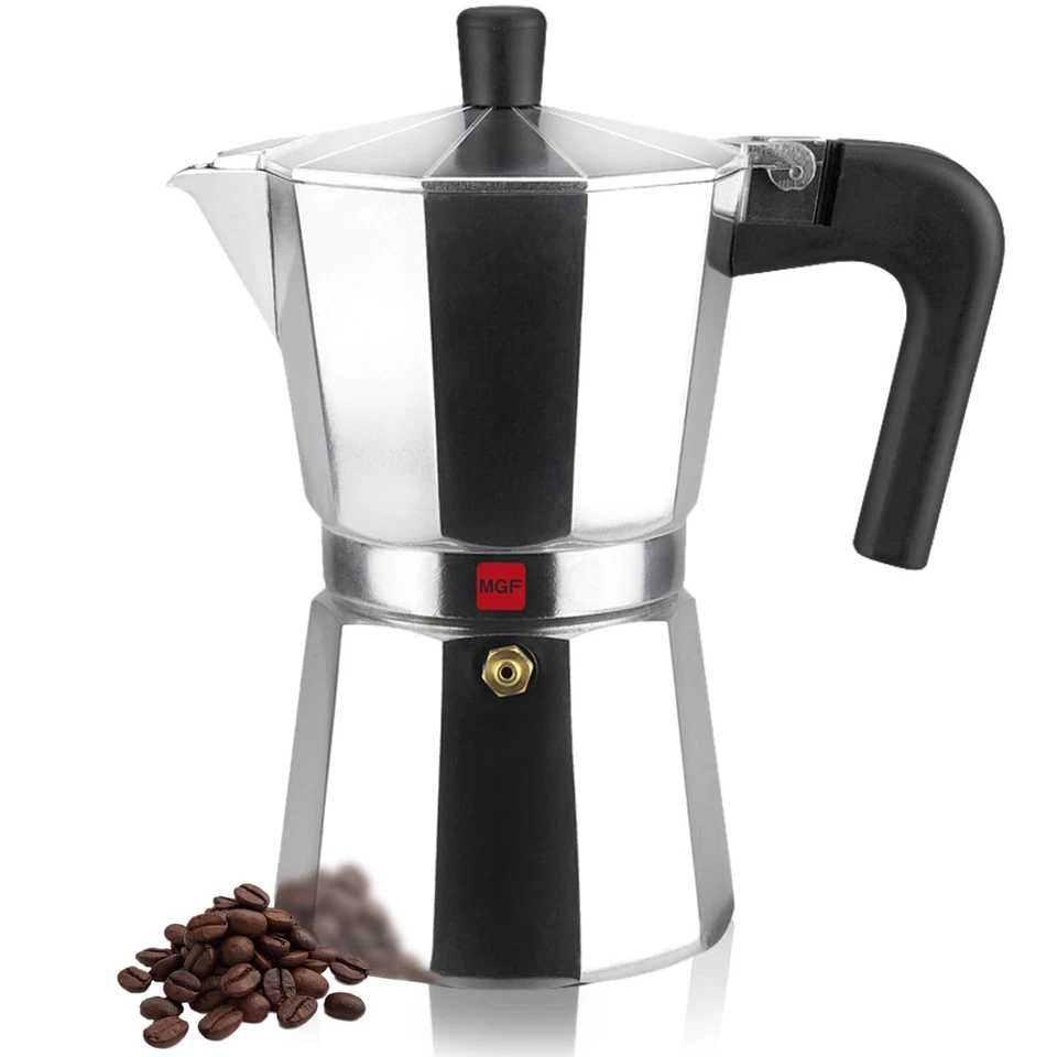Kenia Estufa Espresso Moka Pot 9 Tazas/15 OZ Cafetera Italiana para C... Foto 1 de 4