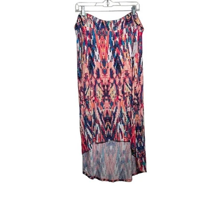 ANA Skirt Women's Petite XL Colorful Maxi High Low Artsy Pull On Boho NWT - Image 1 of 4