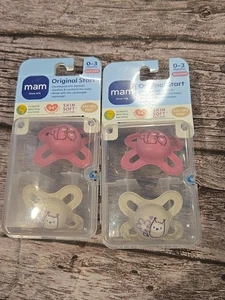 MAM Original Start Neonato 2 confezioni-lotto di 2 silicone 0-3 mesi BPA/BPS FREE (53) - Foto 1 di 3