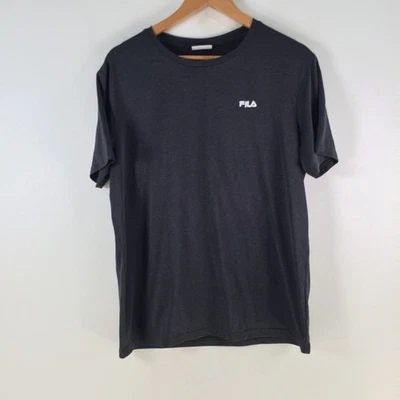 Fila mens t shirt size M charcoal grey short sleeve fitness gym 122882 - Image 1 of 4
