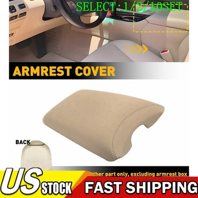 Para 07-16 Lexus LS460 Beige Consola Central Cuero Apoyabrazos Cubierta Almohadilla Borde 1~10X Foto 1 de 4