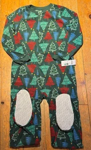 NWT Carters Boys Girls Fleece Footed Sleeper Pajamas Holiday Xmas Trees u pick - Picture 1 of 2