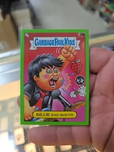 2024 Topps GPK Green Day Garbage Pail Kids Green Parallel Billie Bad Mouth 24b - Picture 1 of 2