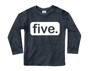 5th Birthday Shirt Boys 5 Year Old Birthday boy Five Shirt Gifts Fifth Charco... - Picture 1 of 6