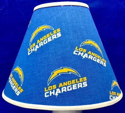 Cargadores en pantalla de lámpara azul claro hecha a mano Foto 1 de 2