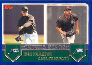 #325 Josh Hamilton / Carl Crawford - Tampa Bay Devil Rays - 2003 Topps Baseball
