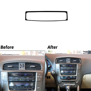 For 06-12 Lexus IS250/300 Glossy Piano Black Center Air Vent Outlet Trim Cover - Bild 1 von 12