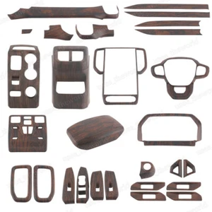 27PCS/Set Wood Grain Interior Accessories Cover Trim For Ford Ranger 2023 2024 - Picture 1 of 41