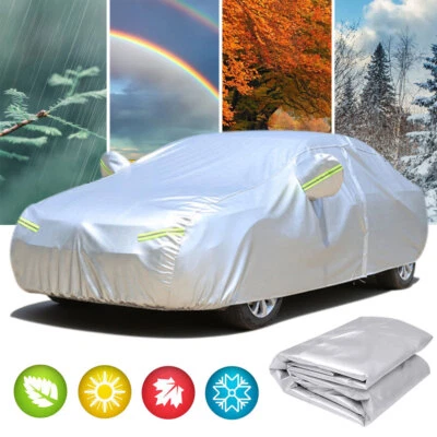 Waterproof Full Car Cover Rain UV Resistant Protection For Hyundai  Sonata - Image 1 of 4