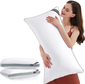 Luxury Hotel Collection Bed Pillows for Sleeping Standard Size Set of 2 - Picture 1 of 6