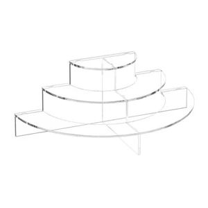 Espositore acrilico, gambe acriliche trasparenti mezzo servizio cupcake dessert stand9497 - Foto 1 di 6