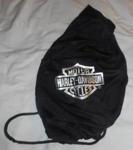 Mochila Harley Davidson Cinch Sack 18" W x 14 D x 16" Nylon Negra con cordón - Imagen 1 de 2