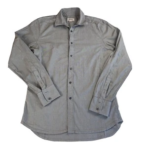 Diesel Mens Long Sleeve Grey 100 % Cotton Shirt Size XL Button Up Collared - Picture 1 of 6