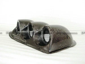 Pod de triple calibre para Mitsubishi EVO 7 8 9 montaje en tablero 60 mm interior RHD carbono - Imagen 1 de 1