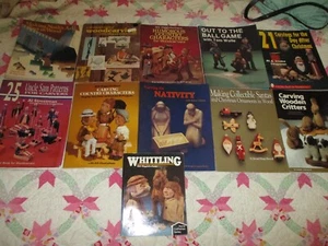 Lot of 11 Woodcarving, Whittling, Carving Patterns, Christmas, Country, Animals - Picture 1 of 6